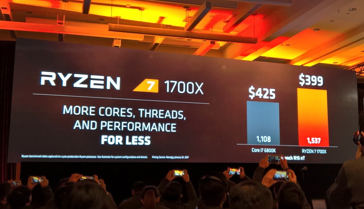 AMD Demos Ryzen 7 Benchmarks Smoking Intel, Reveals Chip Details, Clock Speeds, And Pricing