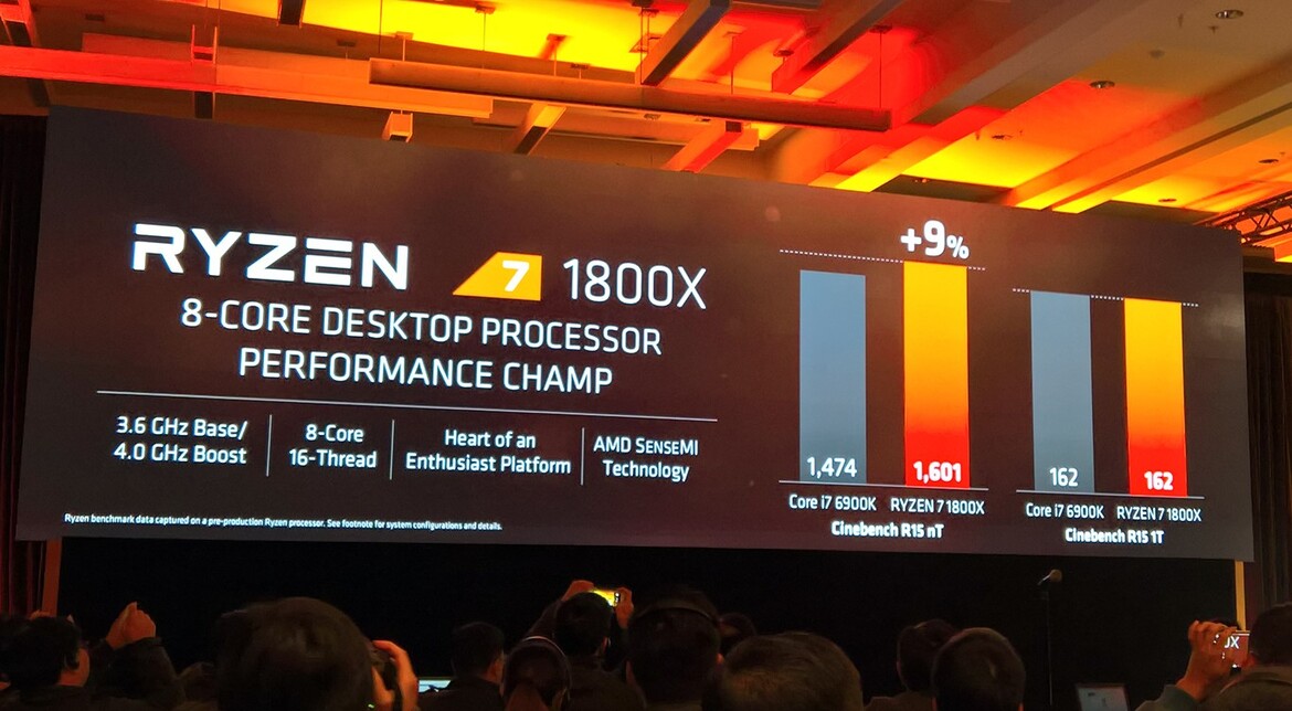 AMD Demos Ryzen 7 Benchmarks Smoking Intel, Reveals Chip Details, Clock Speeds, And Pricing