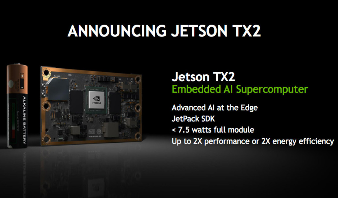 NVIDIA Jetson TX2 IoT Platform Delivers Pascal-Powered AI Computing For Smart Robots And Commercial Drones