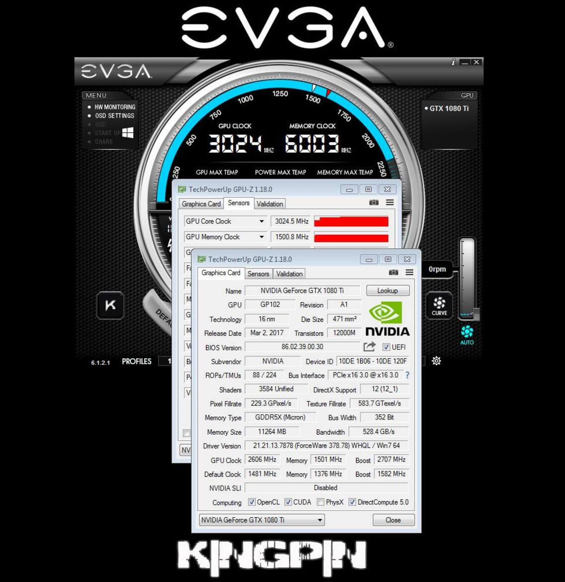 NVIDIA GeForce GTX 1080 Ti Founders Edition Pumps LN2 Overclock To Ridiculous 3GHz