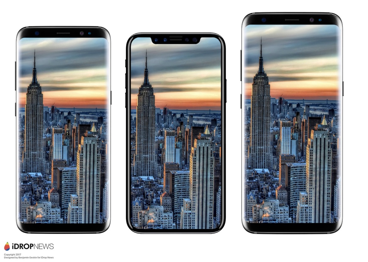 How Does The iPhone 8’s Edge-to-Edge Display Stack Up To Galaxy S8 And iPhone 7?
