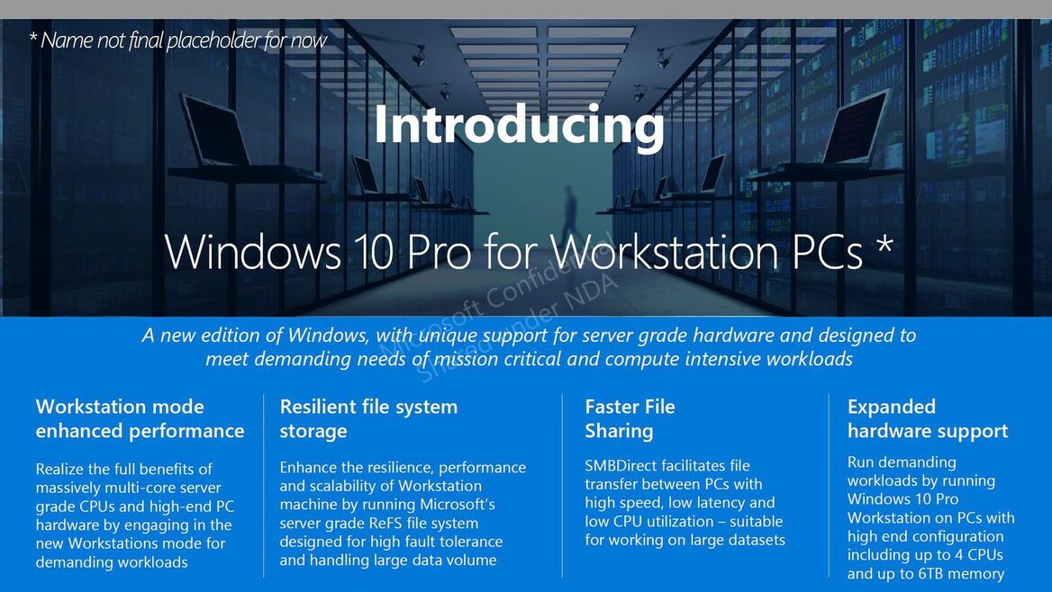 Windows 10 SKU For Advanced PCs Leaked, Targets Enthusiast Power User Desktops And Workstations