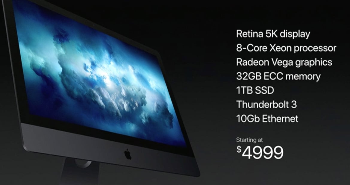 Apple Unveils All-New iMac Pro With 18-Core Xeon, Radeon Vega And 5K Display