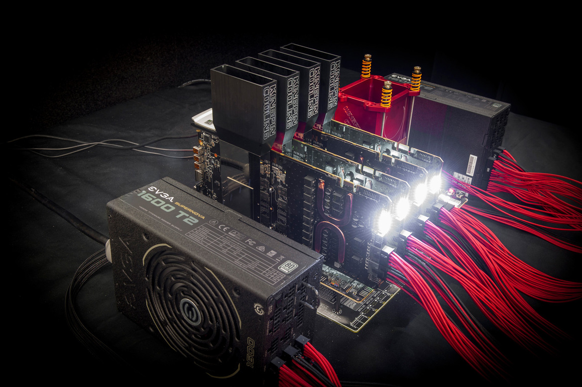K|NGP|N Shatters Benchmark Records With Intel Core i9-7980XE And EVGA X299 Dark Motherboard