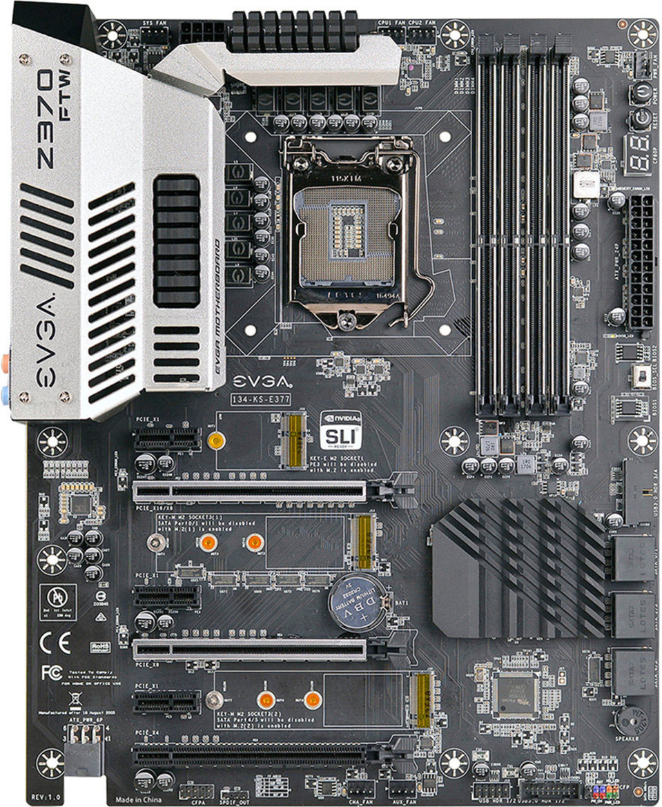 EVGA Unleashes Z370 Motherboard Lineup To Complement Intel 8th Gen Core Coffee Lake CPUs