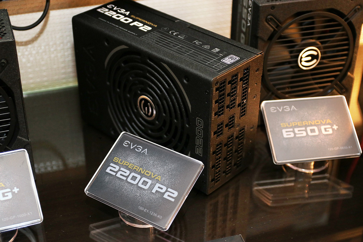 2.2K Watt PSU And Quick Connect Liquid Cooling With EVGA At CES 2018