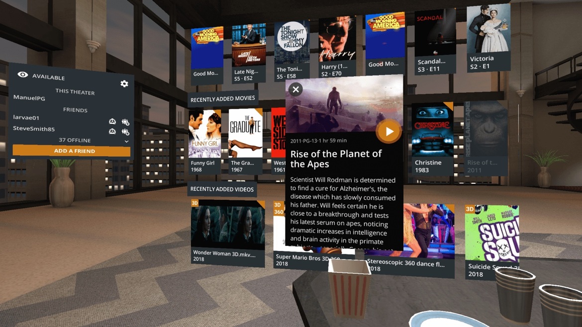 Plex Steps Into Virtual Reality For Daydream-Equipped Android Phones