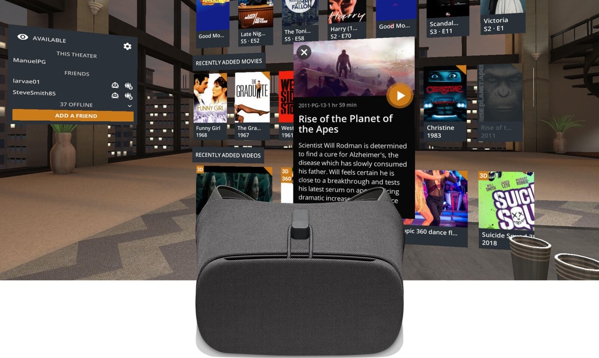 Plex Steps Into Virtual Reality For Daydream-Equipped Android Phones