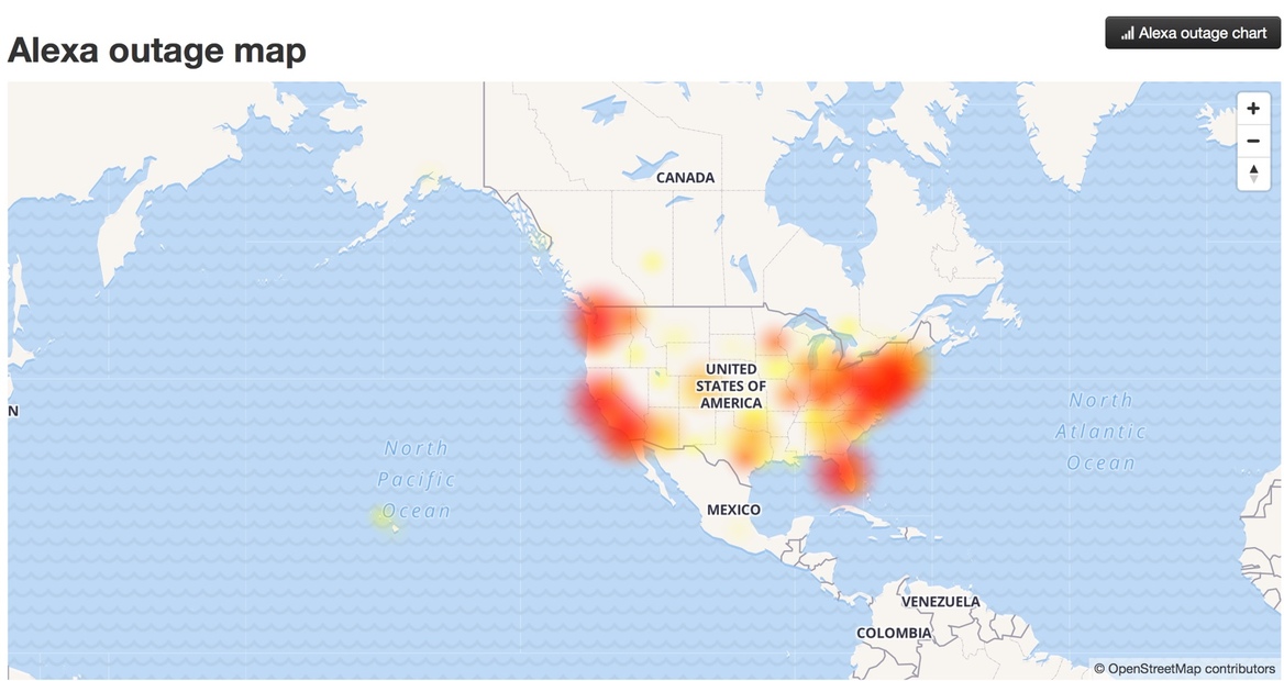 Alexa Loses Her Mind As AWS Outage Renders Amazon Echo Devices Brain Dead