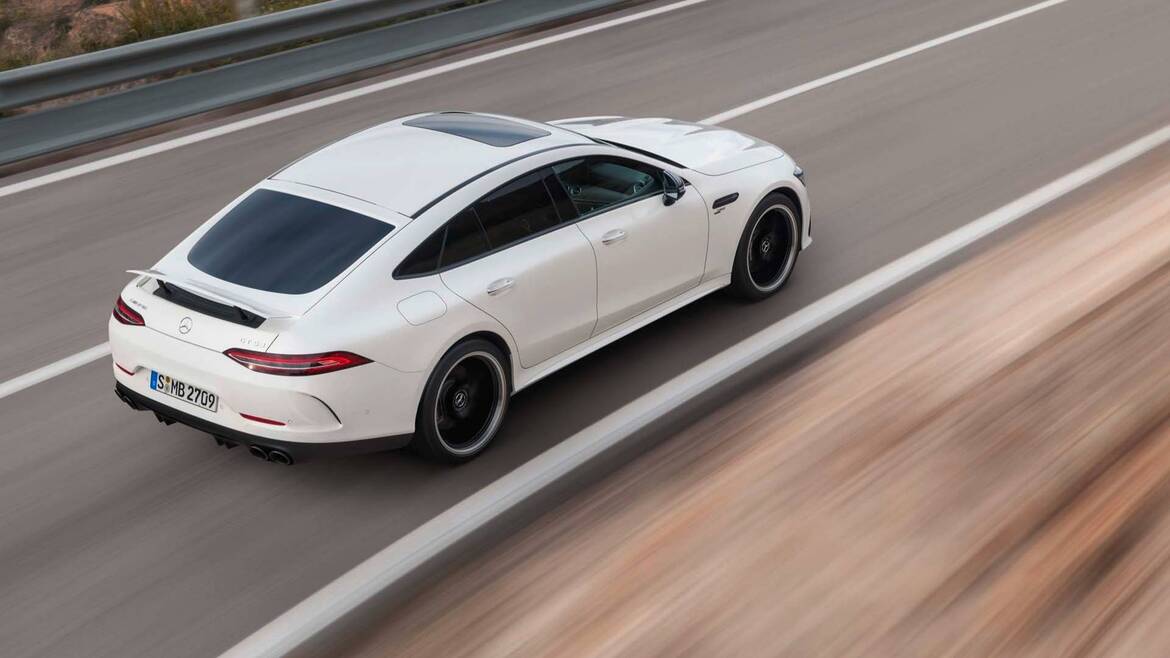 Mercedes-AMG GT 4-Door Coupe Goes Panamera Huntin' With 630HP Bi-Turbo V8