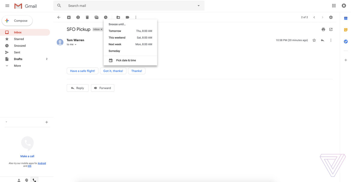 Google's New Gmail Web Interface Leaks With Hints Of Material Design