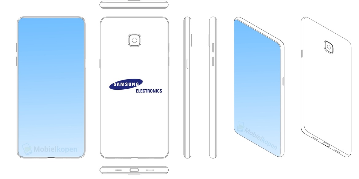 Samsung Galaxy Design Patent Reveals Cringeworthy iPhone X Style Display Notch