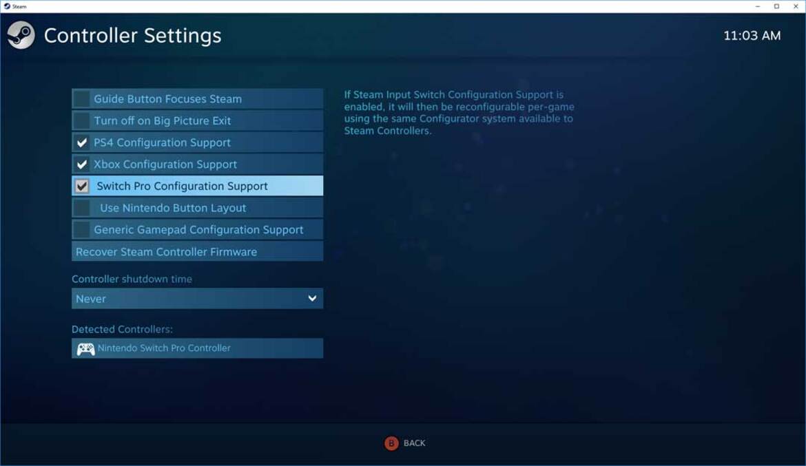 Steam Client Beta Adds Full Nintendo Switch Pro Controller Support, Here's How To Enable It