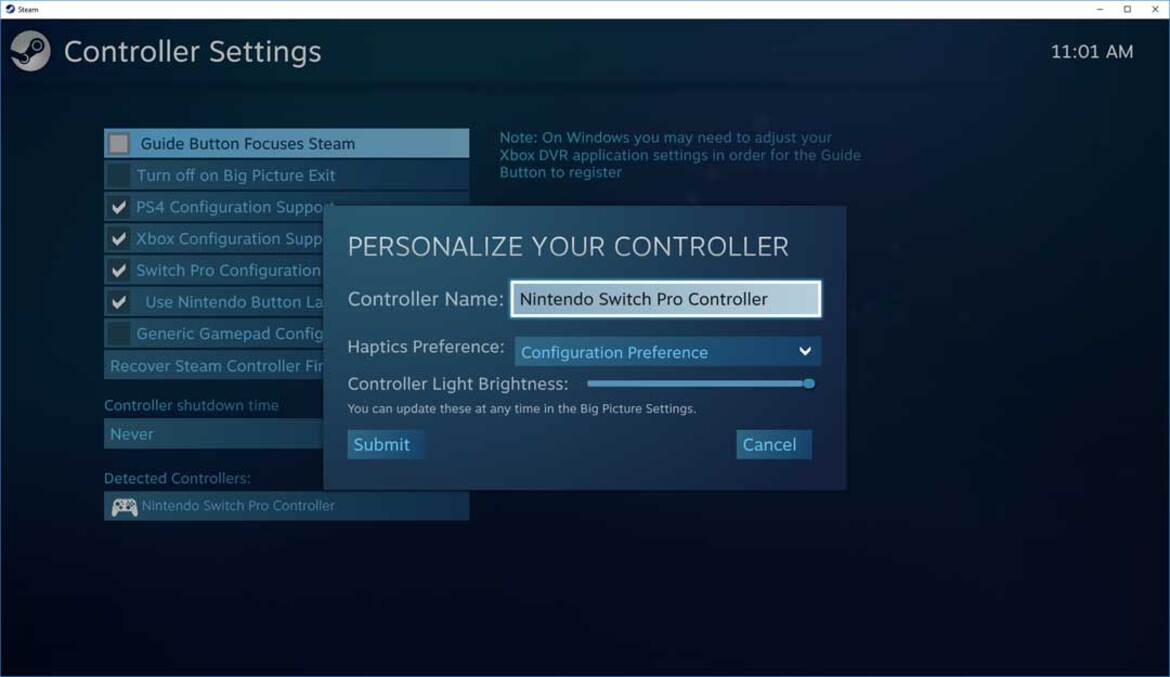 Steam Client Beta Adds Full Nintendo Switch Pro Controller Support, Here's How To Enable It