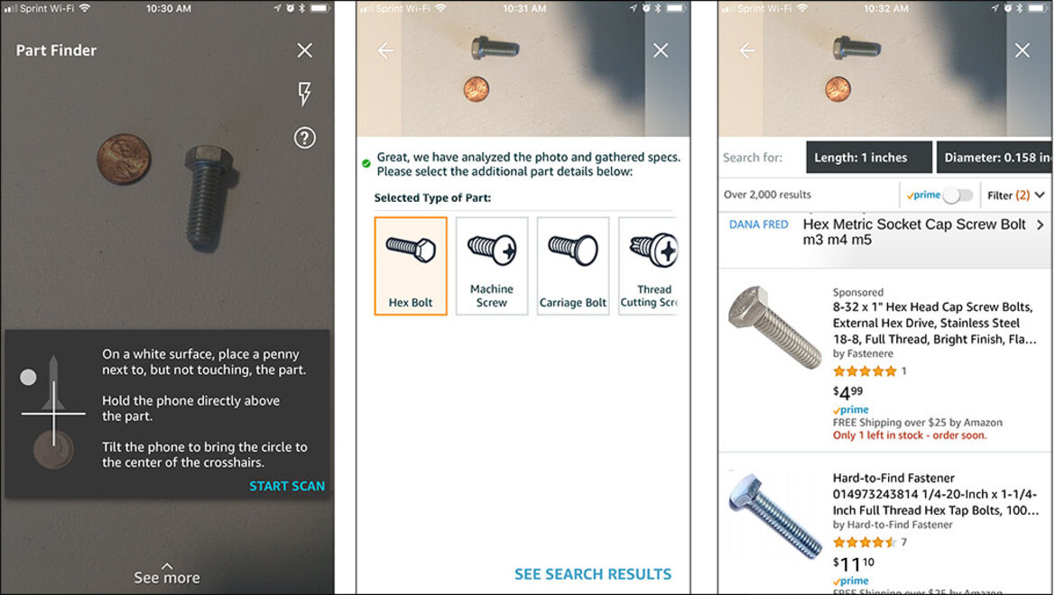 Amazon Part Finder Will Use AI And Machine Vision To Identify Items For Your DIY Projects