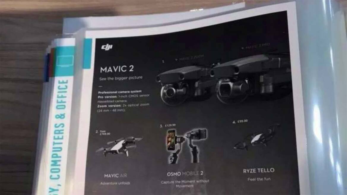 DJI Mavic 2 Pro Drone Leaks With Hasselblad Camera, 31-Minute Flight Time
