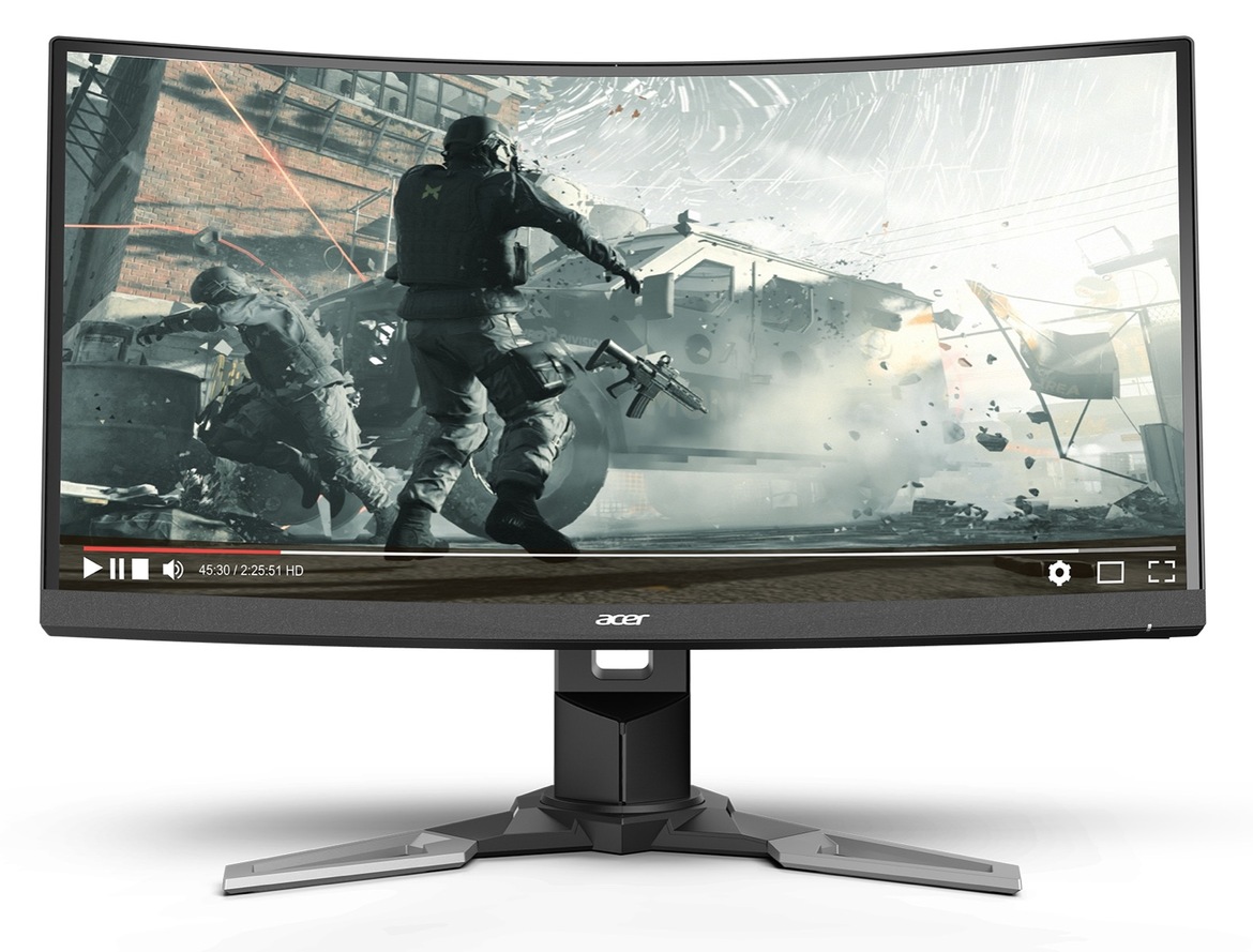 Acer Launches XZ1 Series 144Hz FreeSync WQHD HDR10 Curved Gaming Monitors