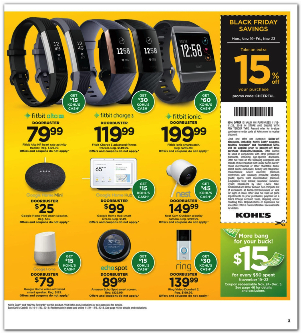 Kohl's Black Friday Ad Breaks Cover With Fantastic Deals On Google Home Hub, Xbox One X, Echo Dot