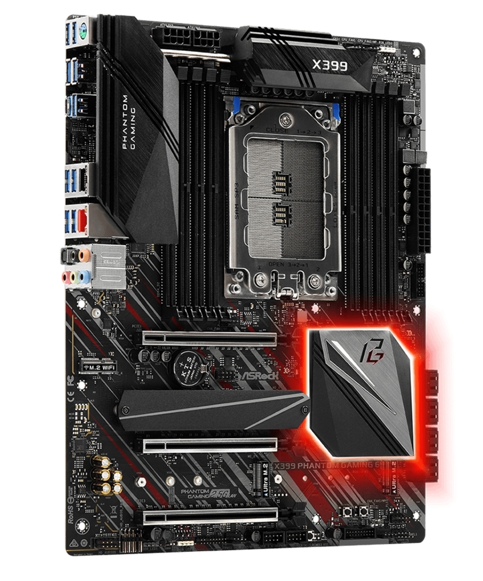 ASRock Outs X399 Phantom Gaming 6 Motherboard For 32-Core Ryzen Threadripper Goodness