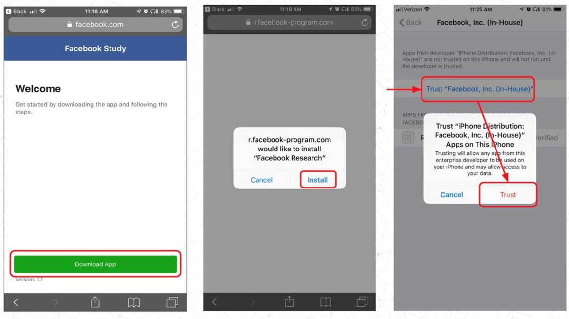 Facebook Paid Teens To Install Spyware VPN App That Monitored Their Every Move