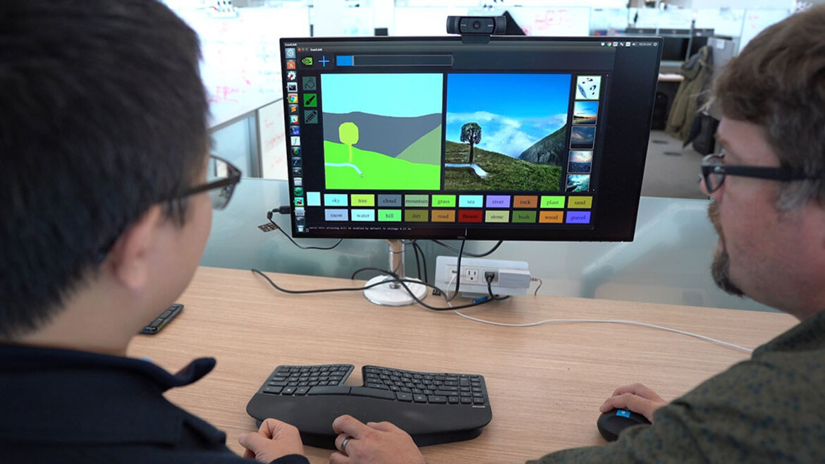 NVIDIA's GauGAN AI Machine Learning Tool Photorealistic Images From Simple Hand Doodling