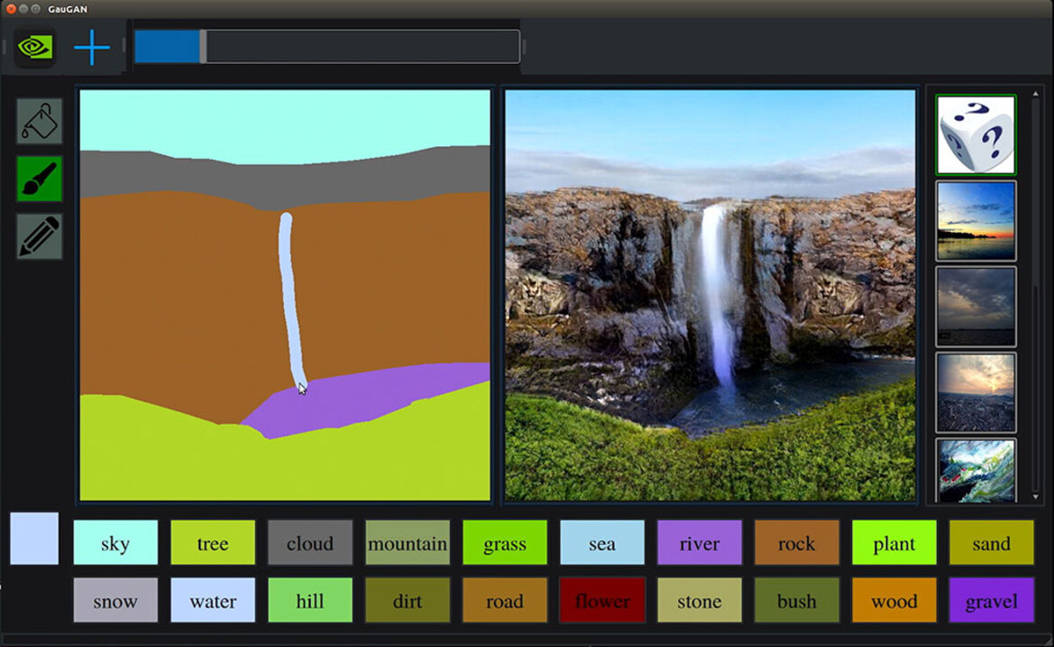 NVIDIA's GauGAN AI Machine Learning Tool Photorealistic Images From Simple Hand Doodling