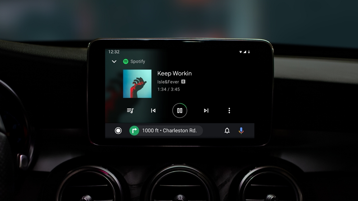 Google's Android Auto Refreshed With Dark Mode And Enhanced Navigation Bar