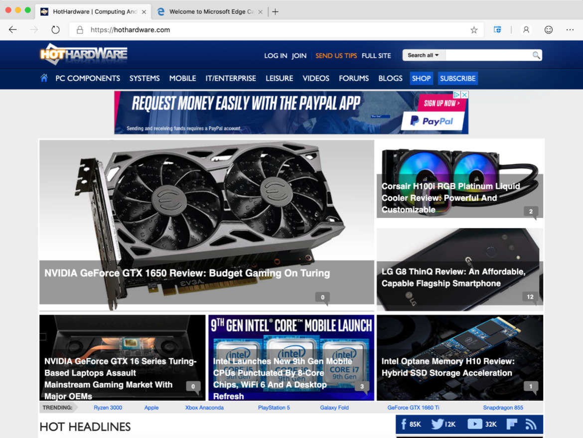Microsoft's Chromium Edge Browser Leaks For macOS, Linux Variant Likely Coming