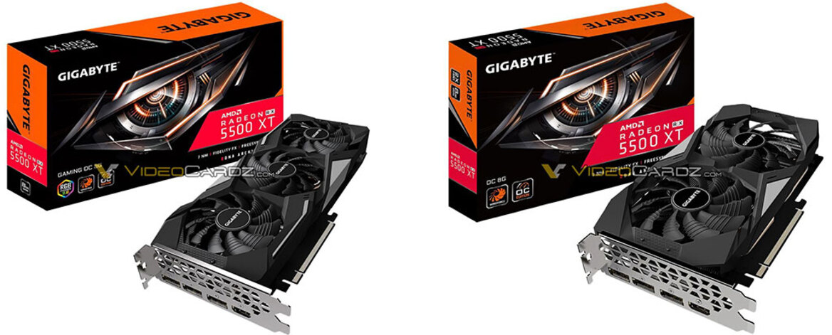 Custom Gigabyte, ASRock AMD Radeon RX 5500 XT Images And Specs Leak