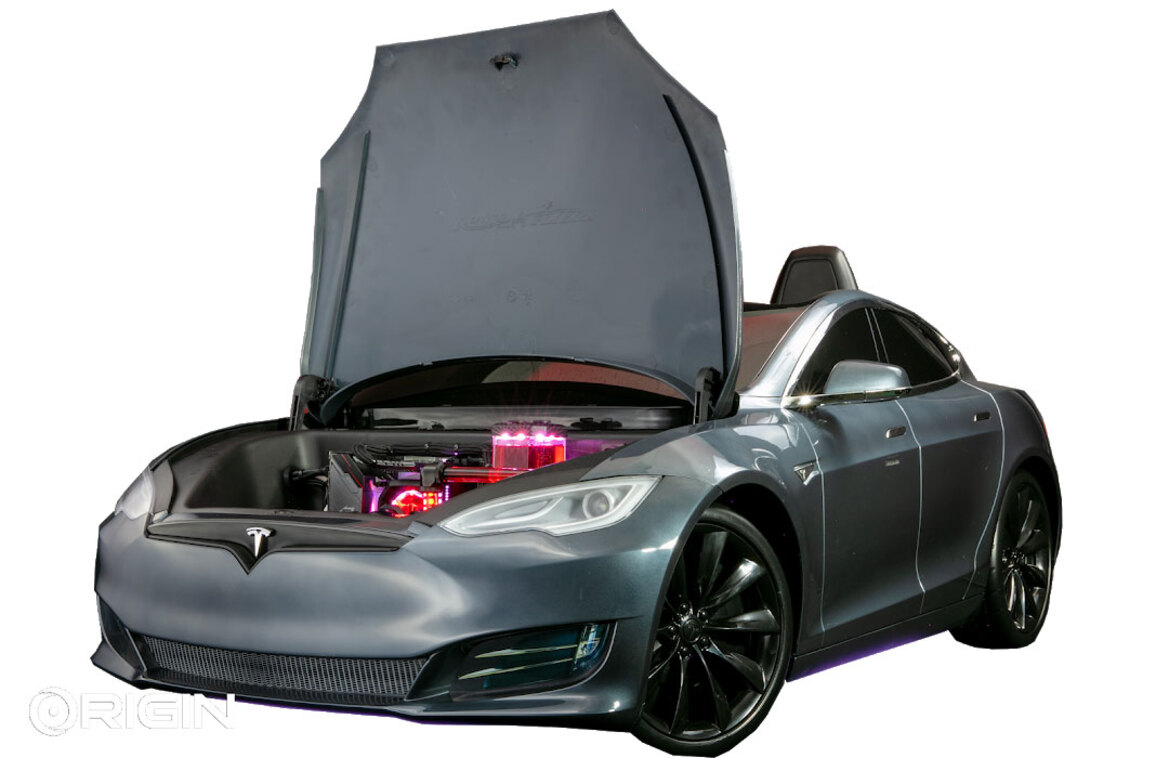 Origin PC's Ryzen 9 3900X-Fueled Tesla Model S 'Ludicrous PC' Is A Kid Gamer's Dream Ride