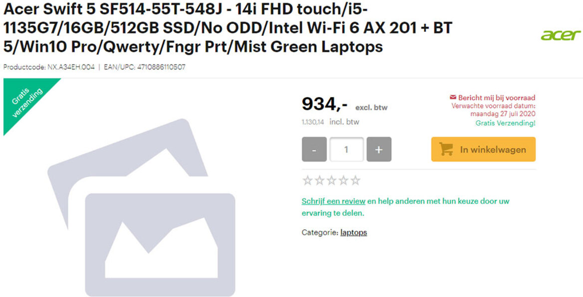 Acer Swift 5 Laptops Leak With Intel Tiger Lake And Xe Graphics, Launch Date Revealed