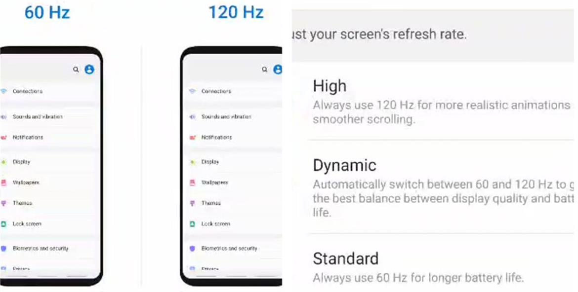 Samsung's Galaxy Note 20 Might Rock Dynamic Refresh Rate Switching Display Tech