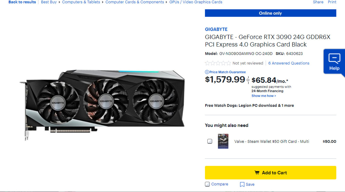NVIDIA GeForce RTX 3090 BFGPU Inventory Fluctuates Wildly As Retail Sales Open