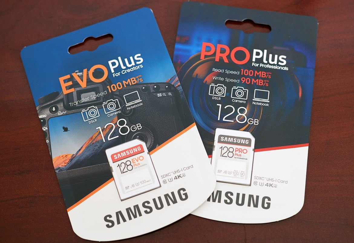 Samsung EVO Plus And PRO Plus SD Cards Deliver 100MB/s Speeds And Enhanced Durability For Photographers