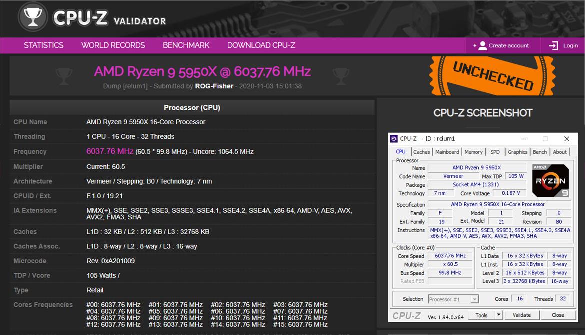 AMD's 16-Core Beast Ryzen 9 5950X Asserts Dominance By Cracking 6GHz All-Core Overclock