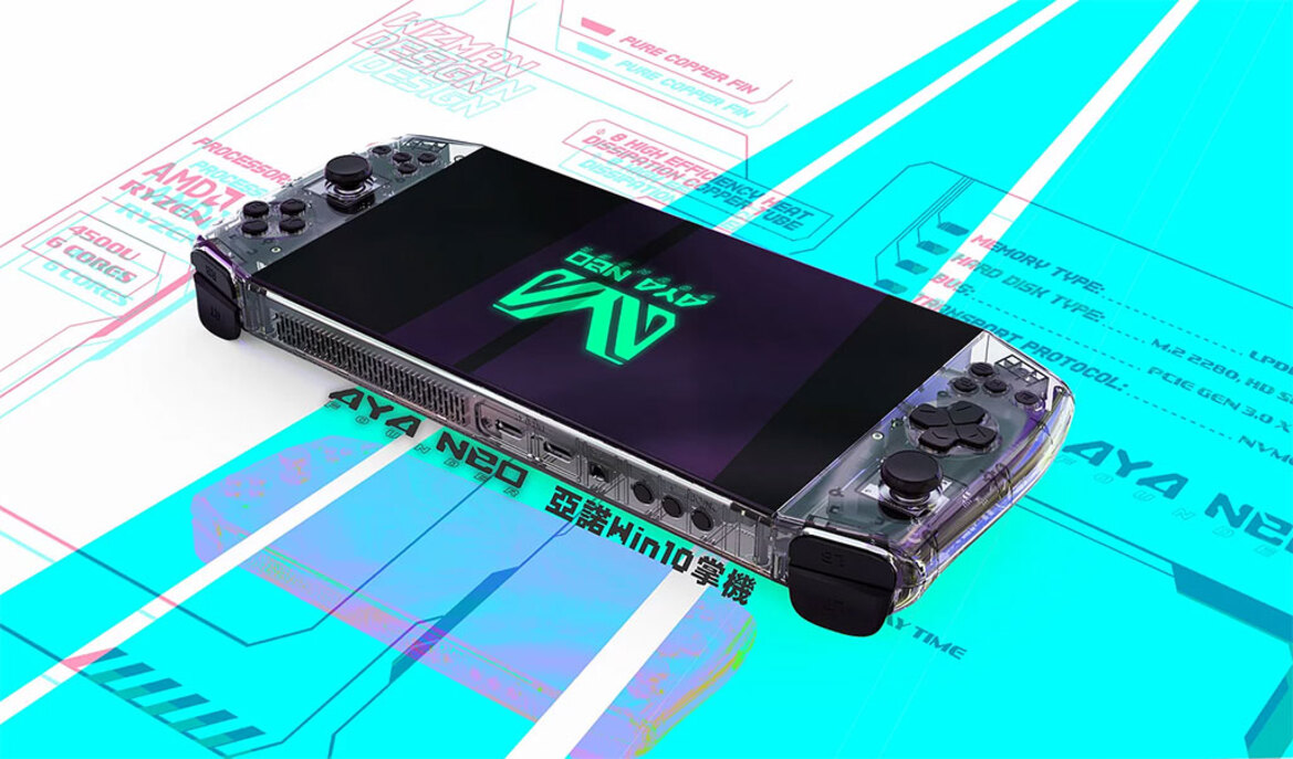 Aya Neo Founder Ryzen 4500U Handheld Gaming PC Launches With 7-Inch Display