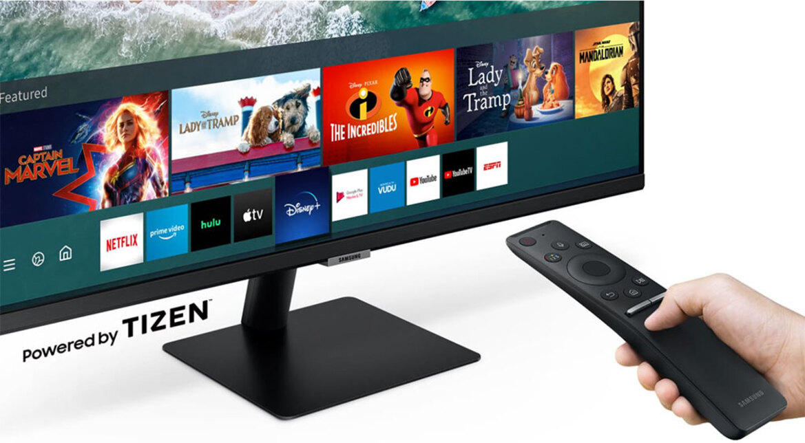 Samsung's New Smart Monitors Bring Streaming TV App Functionality To Your PC