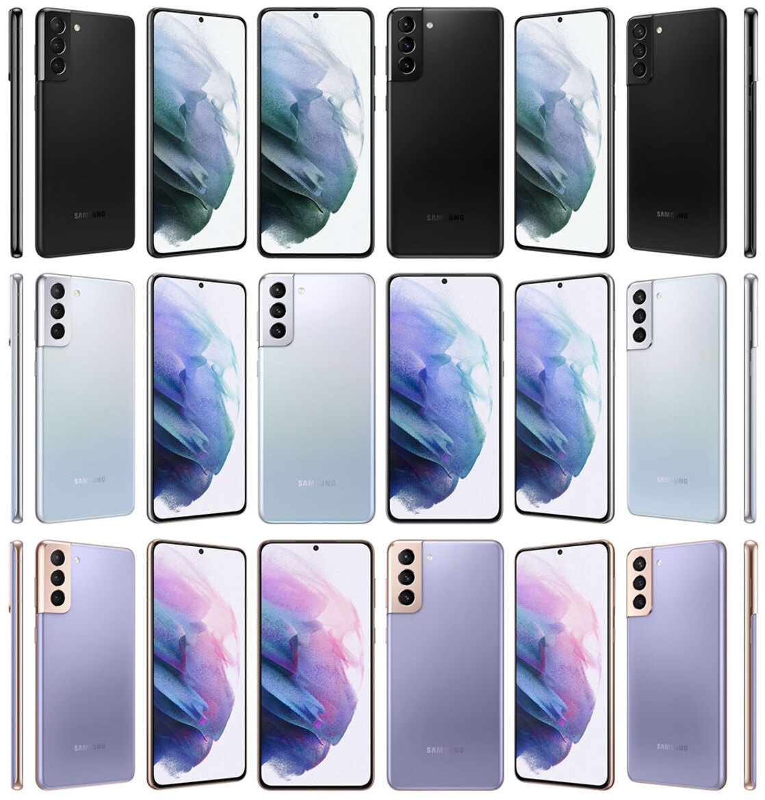 Samsung Galaxy S21 Color Options Revealed In Newly Leaked Press Renders