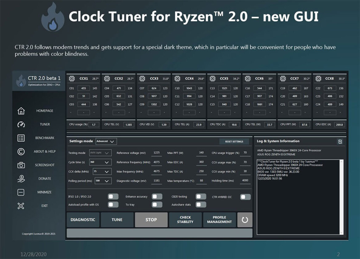 ClockTuner For Ryzen 2.0 Adds Ryzen 5000 And Hybrid OC Support, Feature Roadmap Revealed