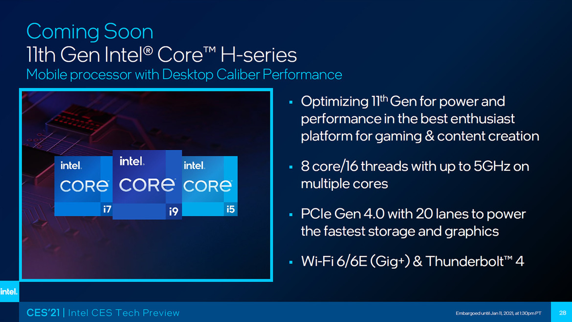 Intel Takes Fight To AMD With Bevy Of New Mobile And Desktop CPUs Unveiled At CES 2021