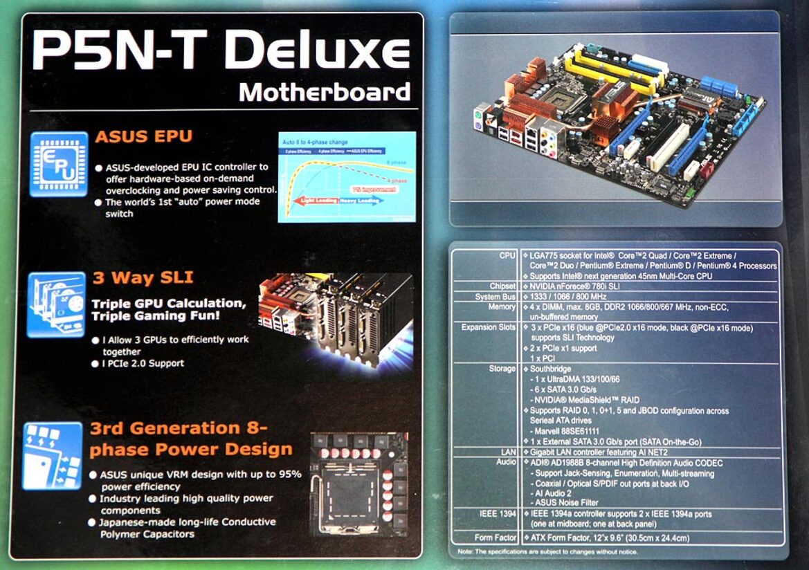 Asus NV 780i Motherboard Sneak Peek - 3-Way SLI