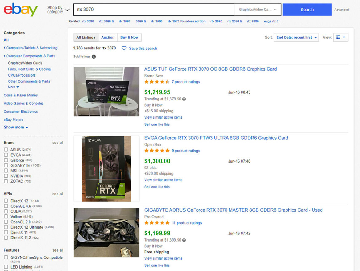Cryptocurrency Miners Hoarded $500M Worth Of Graphics Cards In Q1 Amid GPU Shortage