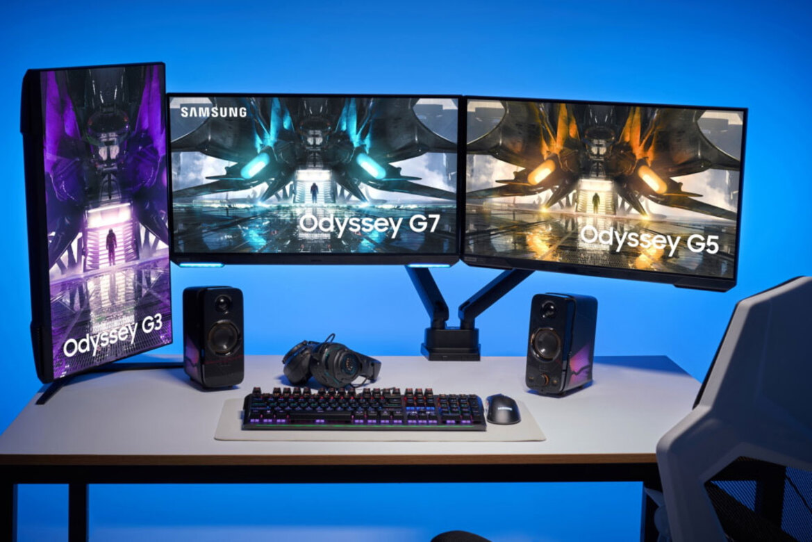Samsung's Odyssey Gaming Unveils Flatscreen Displays Up To 28 Inches, 4K At 144Hz