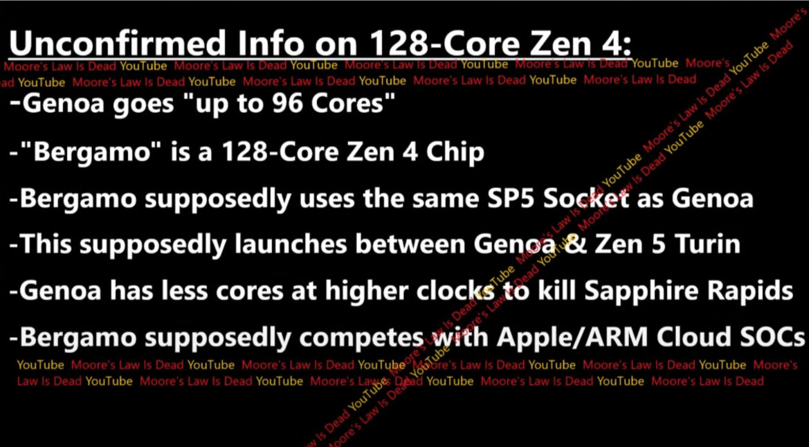 AMD Bergamo Rumored As 128-Core EPYC Zen 4 Data Center CPU Beast