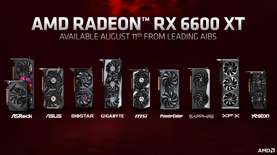 AMD Launches Radeon RX 6600 XT With 8GB GDDR6 For 1080p Gaming Domination