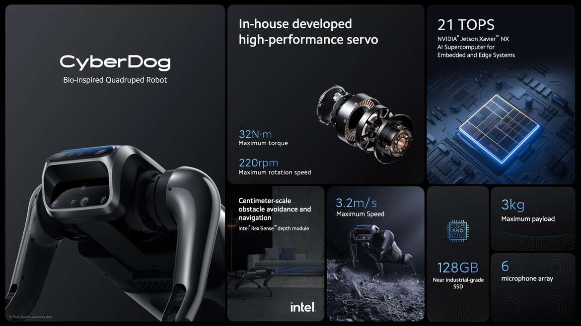 Xiaomi CyberDog Quadruped Robot Leaps Into Action With NVIDIA Jetson Xavier NX AI Brainpower