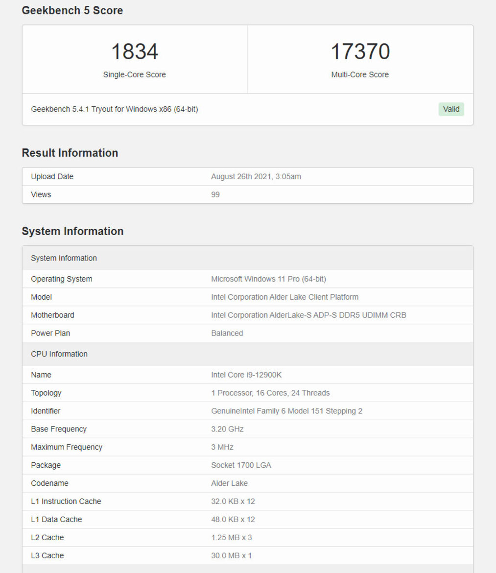 Intel Core i9-12900K Alder Lake Chip Dominates Ryzen 9 5950X In Latest Benchmark Outing