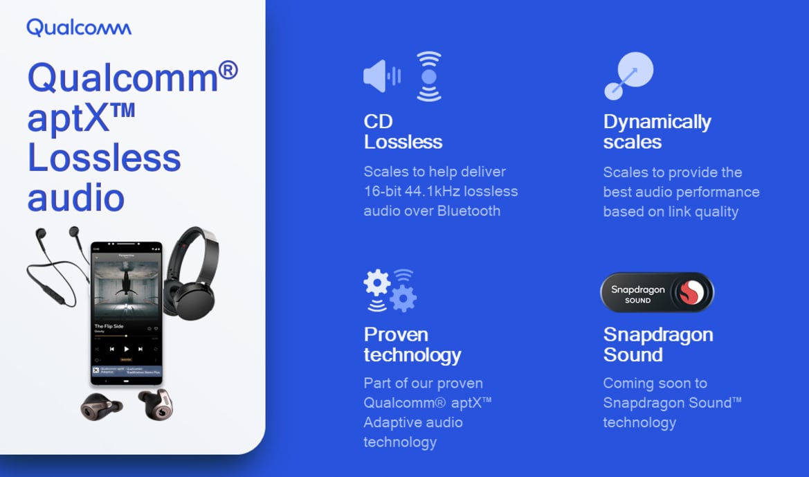 Qualcomm aptX Lossless Tech Brings Bit-For-Bit Accurate Wireless Audio To Bluetooth