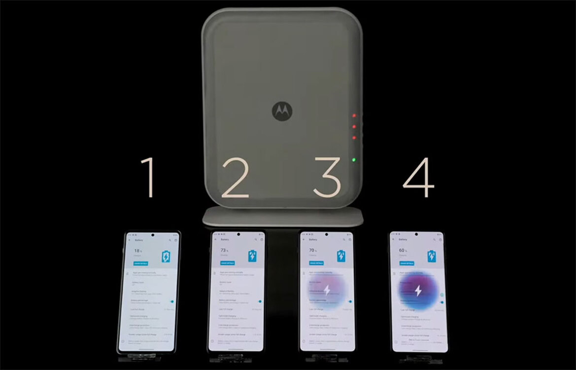 Motorola Demos Wireless Space Charging Tech That Simultaneously Charges Up To 4 Devices