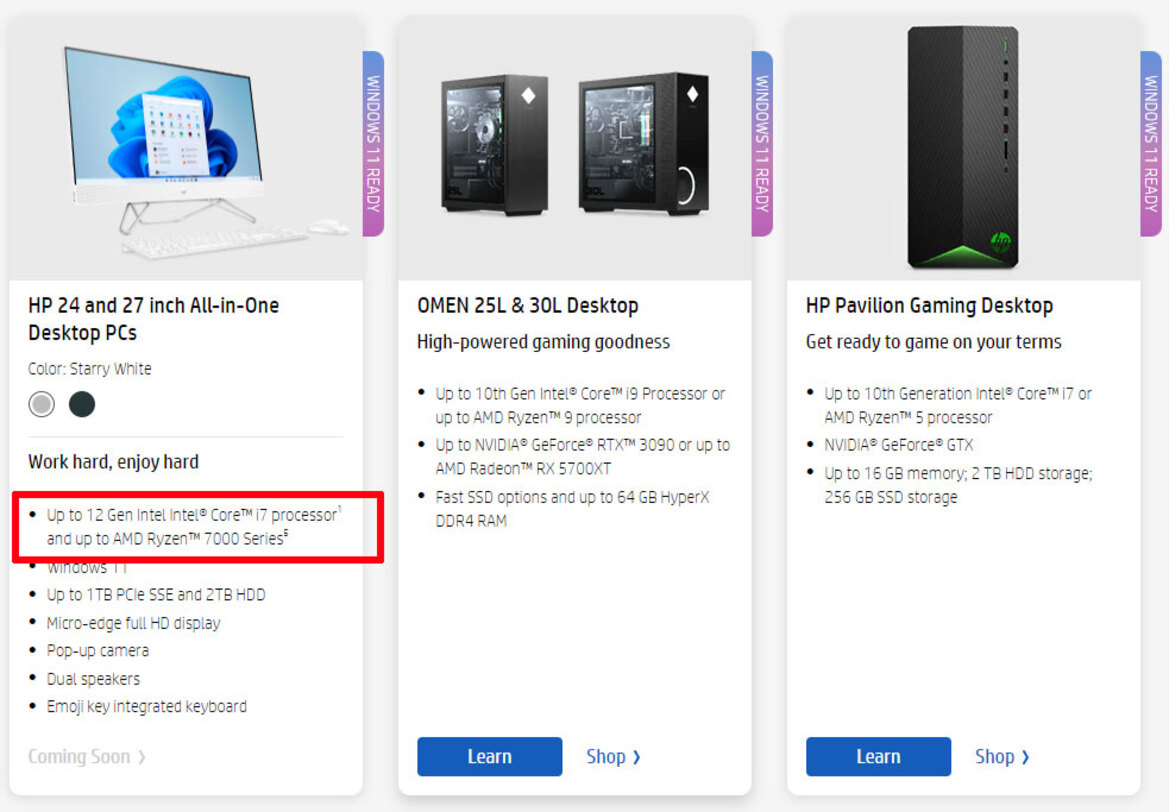 HP Listing Confirms AMD Ryzen 7000 Processors Will Launch Early 2022